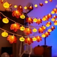 thumbnail image 4 of EUDIDV Xmas Tree Decor Maple Leaf Pumpkin String Lights Thanksgiving Halloween Christmas Decoration String Lights Can Be Used For Patio And Room Interior Decorations And More Christmas Ornaments, 4 of 6