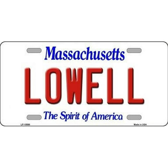 Smart Blonde LP-10986 6 x 12 in. Lowell Massachusetts Novelty Metal Vanity License Plate Tag