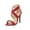 Red, variant on Anuirheih Women's Shoes Back Zip Sandals Super High Heel Peep Toe Fashion Chain Casual Straps Stilettos Sandals Women (Red)