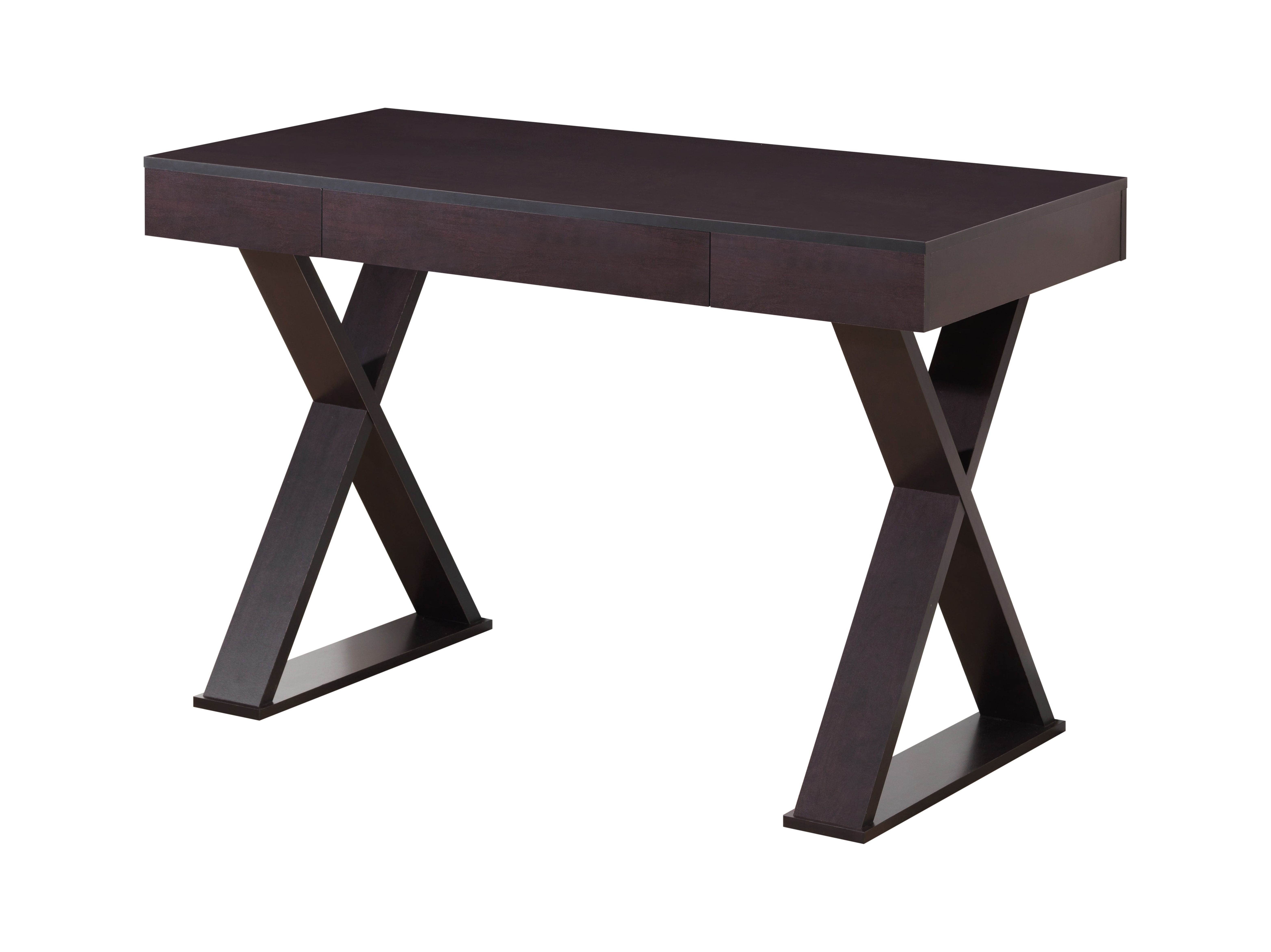 Techni Mobili Trendy Home Office Desk with Drawer, Espresso RTA-8406-ES