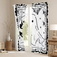 thumbnail image 3 of Feelyou Funny Halloween Ghost Black Out Curtains, Gothic Spider Web Curtains Pack of 2 (42x63 Each), Teens Boys Girls Kids Bedroom Curtains, Curtains and Drapes Home Decor, 3 of 6