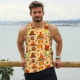 thumbnail image 6 of Logiee Autumn Gnomes Print Men's Workout Tank Top,Quick Dry Workout Tank Top,Gym Muscle Tee,Fitness Bodybuilding Sleeveless T Shirt-XX-Large, 6 of 7