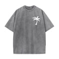 thumbnail image 5 of Lenago Plus Size Mens Tops Short Sleeve Clothes Crew Neck Summer Solid Color Casual Sports Washed Distressed Mens Shirts Loose T Shirts It's Suitable for Sports Fields Parties Shopping Daily Life Etc, 5 of 6