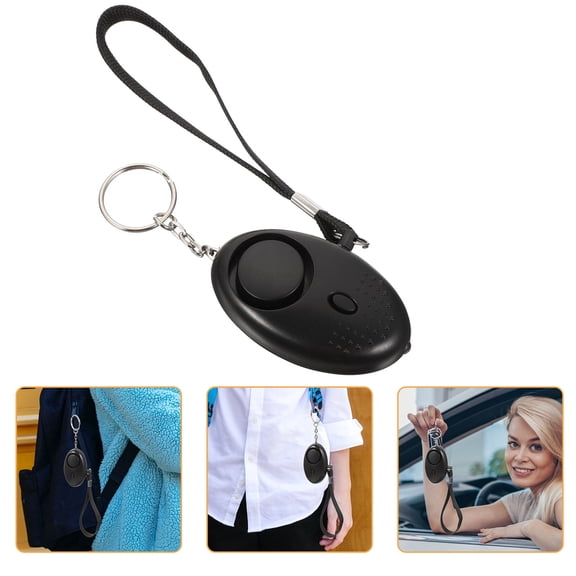 ULTNICE 2Pcs Personal Alarm Women ABS Emergency Alert Device in Black