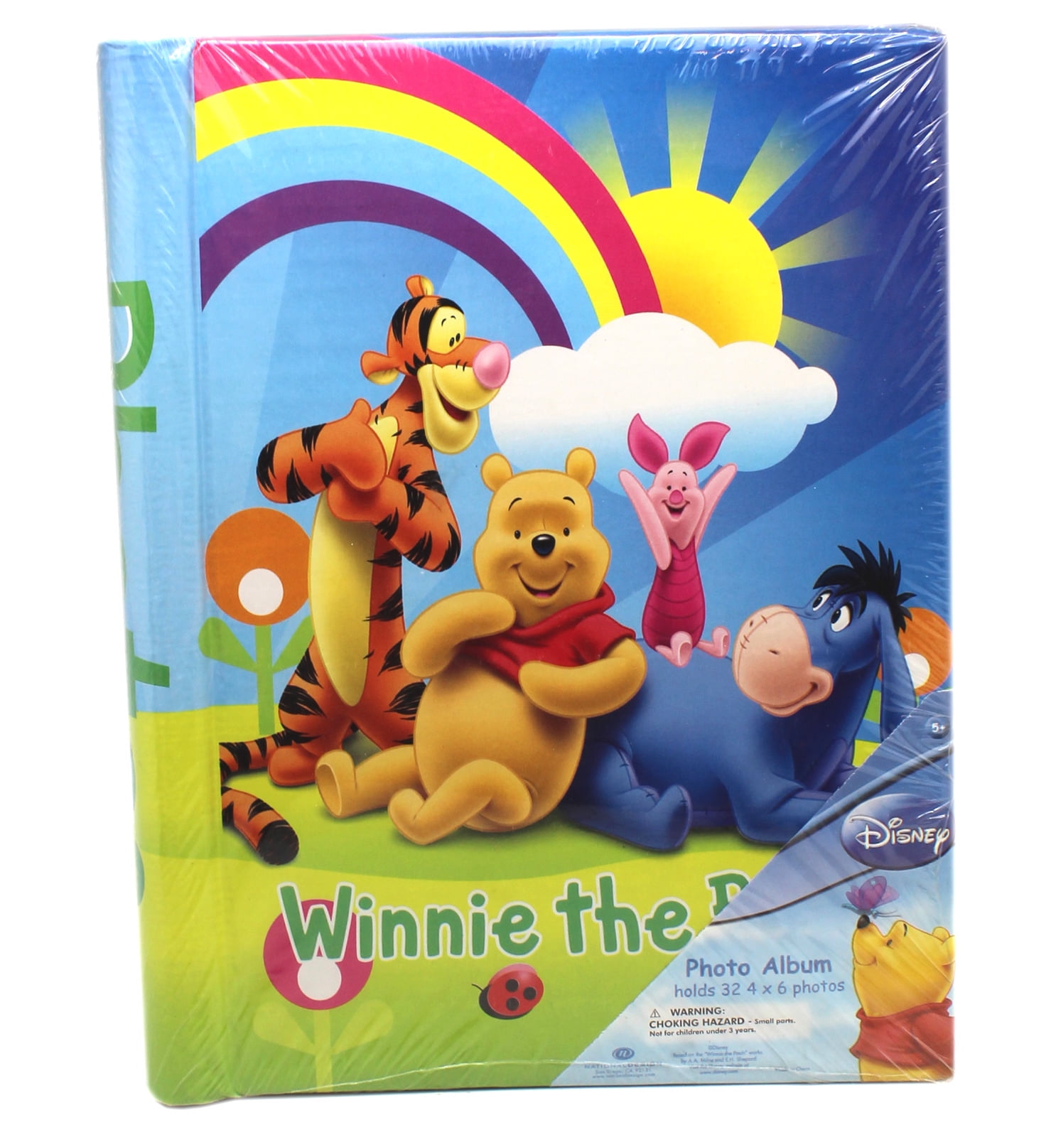 Blue Disney Winnie the Pooh and Friends Rainbow Cover Kids Photo Album  (4x6in) 