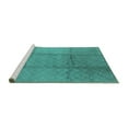 thumbnail image 2 of Ahgly Company Machine Washable Indoor Rectangle Solid Turquoise Blue Modern Area Rugs, 2' x 3', 2 of 4