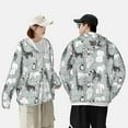 thumbnail image 6 of Kll African Animals Print Men'S Women’s Upf 50+ Sun Protection Outdoor Hoodie Jacket Long Sleeve Fishing Hiking Performance Shirt- Medium, 6 of 8