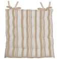 thumbnail image 3 of Fabstyles Broadway Stripe Chair Cushions Set of 4 Thick Outdoor Patio Chair Pads 16 x 16 Perfect for Dining, Kitchen, Office Tufted Durable Cotton Fabric Machine Washable, 3 of 6