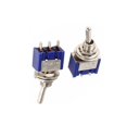 thumbnail image 3 of 10 Pcs Mini Interrupteurs à Bascule Miniatures Bleus Mts-102 3 Broches Spdt On 6A 125Vac, 3 of 8