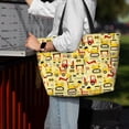 thumbnail image 4 of Wukai Funny Construction Vehicles Print Zipper Bag,large Beach Tote Bag,Waterproof Sandproof Bag,Grocery and Picnic Tote Travel Bag, 4 of 5