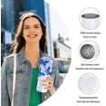 thumbnail image 3 of Butterfly Insulated Skinny Tumblers Cup Coffee Mug with Lid Blue 20oz - Reusable Stainless Steel Water Bottle for Hot & Cold Drinks Tea Cup Iced Coffee Travel Mug, 3 of 6