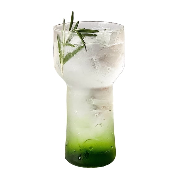 Toystoory Cristalería transparente acanalada para una variedad de bebidas. Vidrio de borosilicato alto. Copa gigante para Martini. Teteras