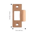 thumbnail image 2 of 2 Pcs Plaque de Frappe de Pêne Dormant Couvercle de Trou de Porte en Acier Inoxydable, 2 of 7