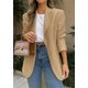 thumbnail image 3 of Blazer PRETTYGARDEN 2025 para mujer, casual, de negocios, color caqui, S, 3 of 6