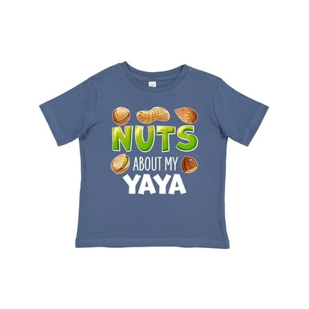 

Inktastic Nuts About My Yaya Peanut Almond Pistachio Gift Baby Boy or Baby Girl T-Shirt