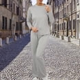 thumbnail image 6 of Women's Slim Fit Sweatsuit Set - Long Pants Jogger Two Piece, Sexy Chest Design, All-Occasion Comfort Wear, 6 of 8