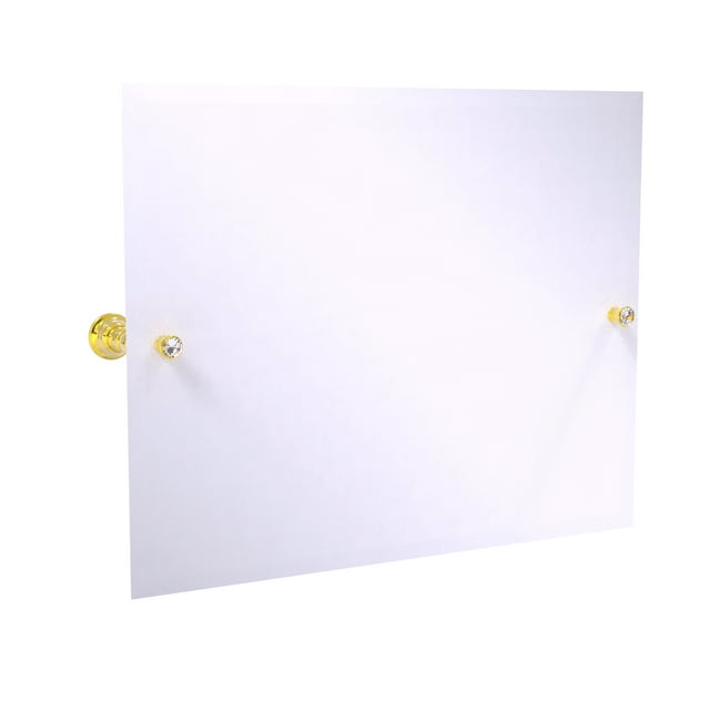 Miroir Inclinable Rectangulaire Paysage de la Collection Carolina Crystal avec Bord Biseauté