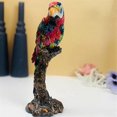 thumbnail image 5 of Estatua de loro de resina de estilo europeo para adorno de mesa, accesorio, suministros de regalo para decoración de hogar, oficina y paisaje, B, 5 of 5