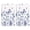 Blue Butterfly, variant on Wildflower White Spring Summer Kitchen Towels Set of 2,18x26 Inches Home Sweet Dish Cloths -Floral Leaves Farmhouse Design,Holiday Hand Towels for Spring Decor & Gifting