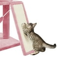 thumbnail image 4 of Yaheetech 63.5″ H Cat Tree with Basket Hammock Scratching Post for Indoor Cats, Pink, 4 of 11