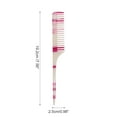 thumbnail image 2 of Unique Bargains 1 Pc Simple Vintage Rat Tail Comb Colorful Purple Imitation Acetic Acid, 2 of 6