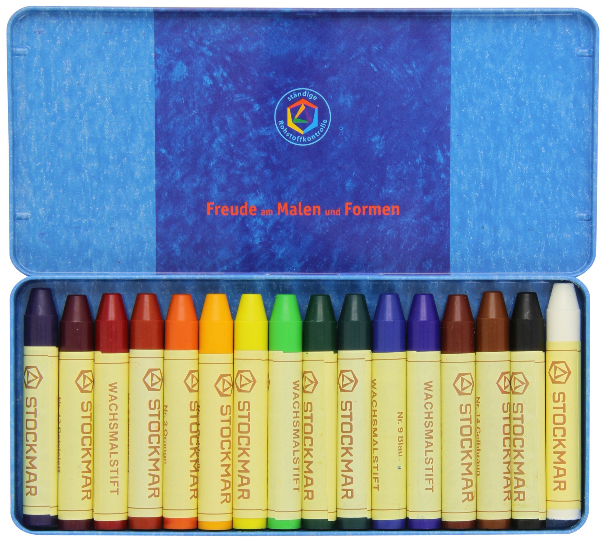 Stockmar Beeswax Stick Crayons, Set of 16