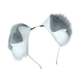 thumbnail image 4 of Diadema con orejas de perro jinwen para disfraz Gris, 4 of 8