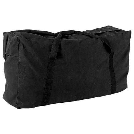 Oversized Zippered Duffle Bag In Black Oversized Zippered Duffle Bag In Black