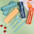 thumbnail image 4 of NETSENG Portable Utensils Set for Adults, Tableware Camping Cutlery Set for 4 People, Biodegradable Utensils, 4 of 6