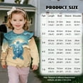 thumbnail image 2 of Xoenoiee Beach Turtle Starfish Print Toddler Girls Ruffle Sweatshirts Crewneck Pullover Top for Kids Long Sleeve Shirt Novelty Jackets Fall Sweaters, Size 1-2 Years, 2 of 7