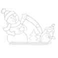 thumbnail image 4 of Luz de cadena de Navidad que  para el jardín del festival de la ventana de Navidad 40cmx26cm Yotijar  Figura de luz de muñeco de nieve, 4 of 7