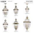 thumbnail image 5 of Livex Lighting Monterey 4 Light Outdoor Post Lantern, 5 of 7