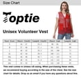 thumbnail image 7 of Toptie Adult Mesh Vest Zipper Supermarket Team Volunteer Uniform Vest - Orange, 7 of 7