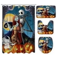 thumbnail image 2 of 2Pcs The Nightmare Before Christmas Toilet Lid Cover and Bath Mat - Jack Sally Skellington Skull Toilet Lid Cover and Bath Mat for Halloween Christmas Decoration - (#giov)-#12, 2 of 10