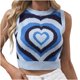 thumbnail image 1 of Camiseta sin mangas a la moda para mujer, camiseta sin mangas de punto con rayas sueltas, camiseta sin mangas pequeña Fridja  qr2685, 1 of 1