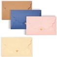 thumbnail image 4 of 30 Pieces Kraft Envelope Wedding Invitation Envelope, Envelope with Heart (paper kraft,small), 4 of 5