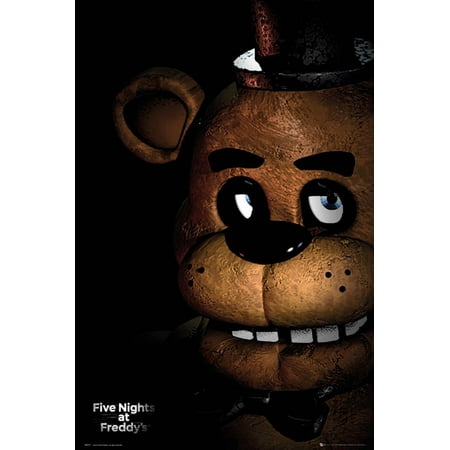 five nights at freddy s freddy fazbear poster 24x36 walmart com