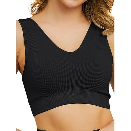 

Womens Solid Color Elastic Breathable Bra