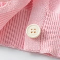 thumbnail image 6 of Kiijoy Girls Cardigan Sweater Hearts Print Button Long Sleeve Knitted Jacket, Sizes 3-4, 6 of 8