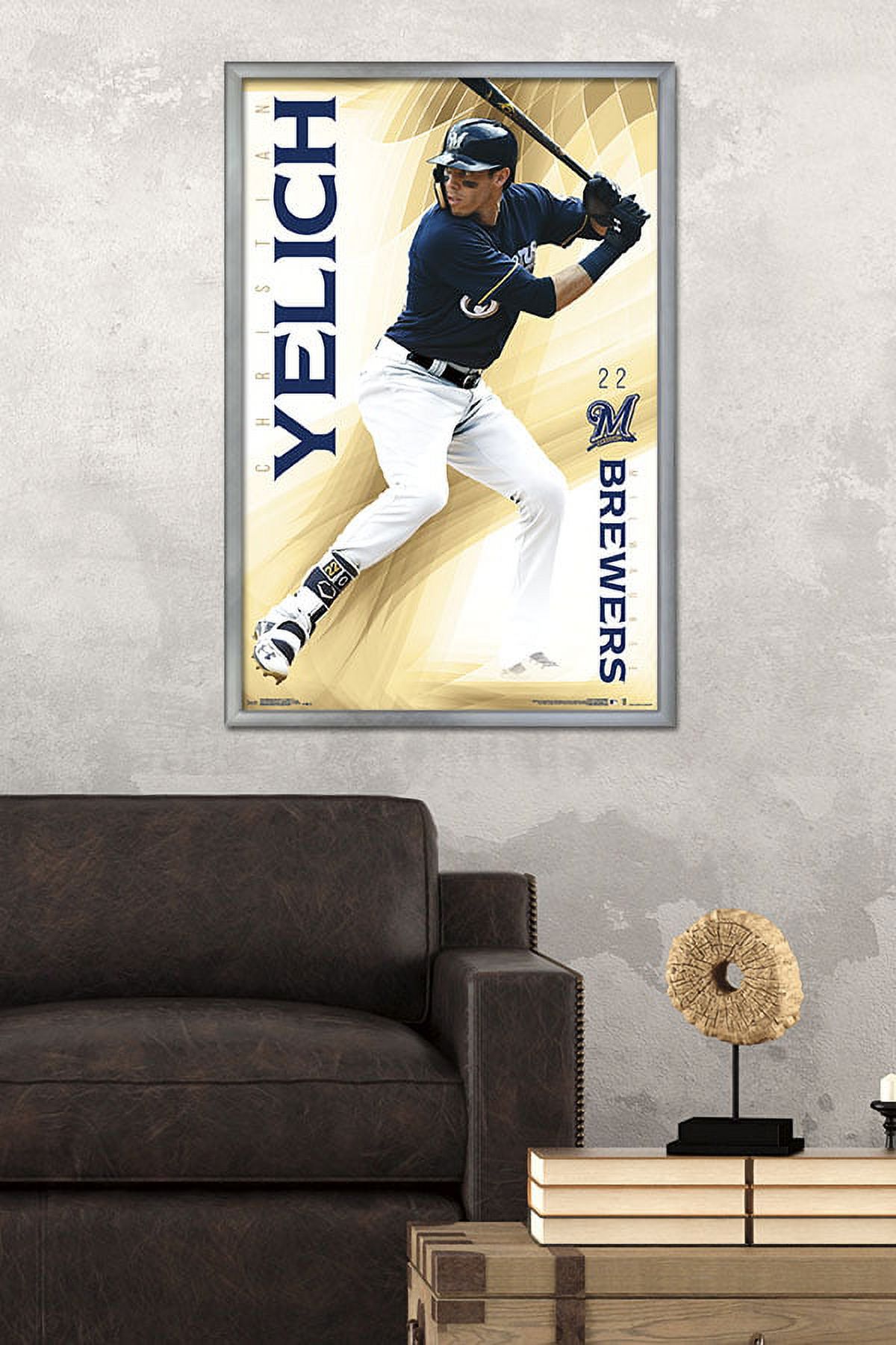 MLB Milwaukee Brewers - Christian Yelich 20 Wall Poster, 14.725 x 22.375  