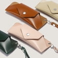 thumbnail image 4 of unbranded 1Jgo Estuche Para Gafas Portátil Colgante Marrón De PU Para Almacenamiento Conveniente, 4 of 8