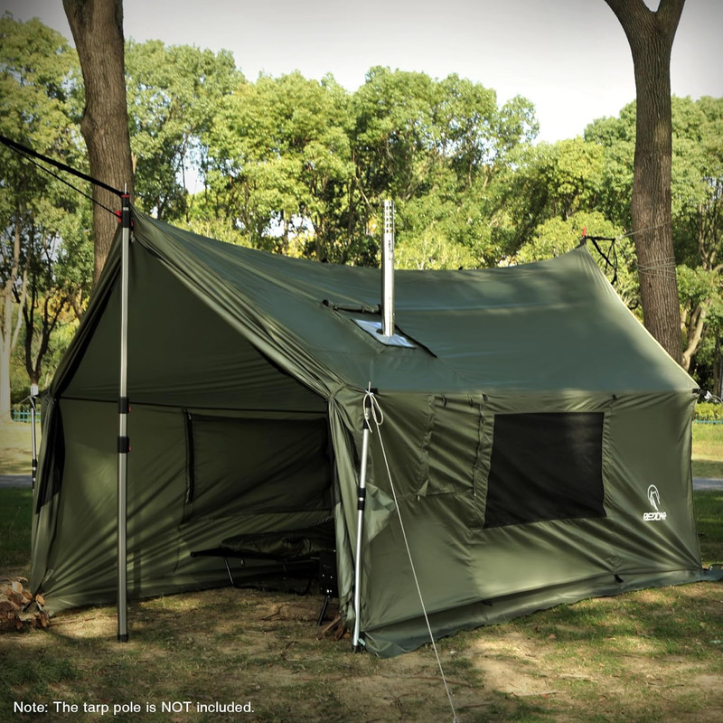 RedSwing 4 Season Hammock Hot Tent with Stove Jacks, 11.8'x6.6'x6.2' Winter Tent, Waterproof Snow Skirt for Camping Hunting