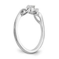 thumbnail image 6 of Solid 14K White Gold Complete Diamond Promise / Engagement Ring Size 6.5 (.04 cttw.), 6 of 8