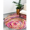 thumbnail image 4 of Unique Loom Round Geometric Modern Area Rugs, Multi-color, 4 of 8
