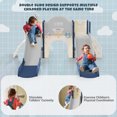 thumbnail image 4 of EUROCO 7 in 1 Toddler Slide with Climber, ,Double kids Slides for Toddlers Age 1+, Toddler Climber Slide Play Set With Basketball Hoop , Outdoor Indoor Playground for Toddlers, 4 of 8