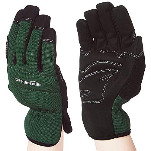 Basics Bamboo Working Gloves with Touchscreen M Green 