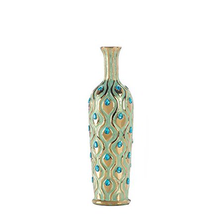 Home Decor Tall Peacock Jewel Vase Walmart Com