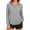 Gray, variant on CYMMPU Women's UPF 50 Long Sleeve Sun Protection Shirt, Lapel Collar Button Down Lightweight Outdoor Cover Up Gray XXXL