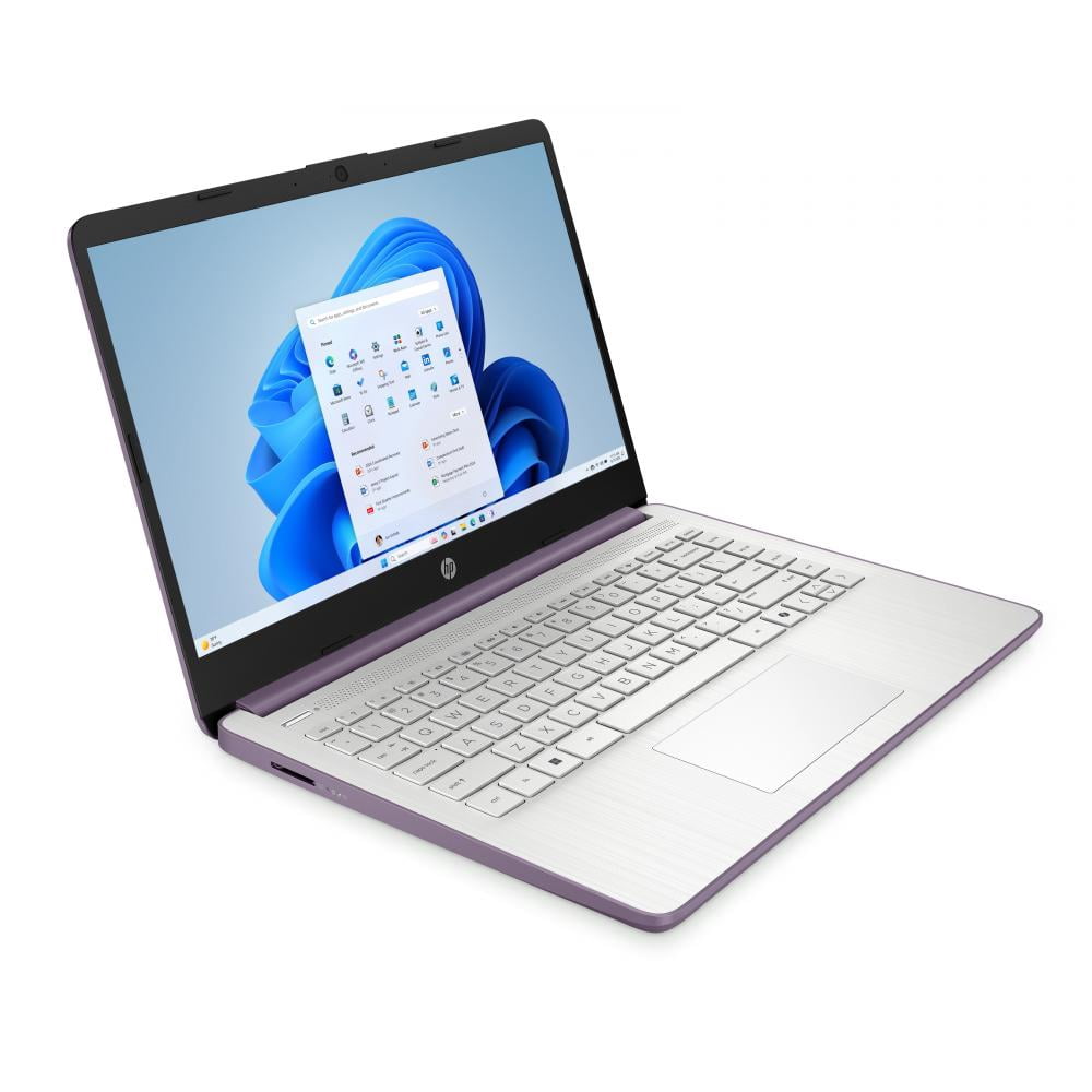 HP 14" HD Touchscreen Laptop with Copilot Intel N150 4GB RAM 128GB SSD Winter Lavender + HP Wireless Mouse + One Year M365 Subscription