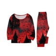 thumbnail image 2 of Halloween Family Matching Pajamas Group Portrait Wear - Classic Pajamas for Women and Comfortable Womens Pajama Sets Holiday Sleepwear Outfits Line, 2 of 2